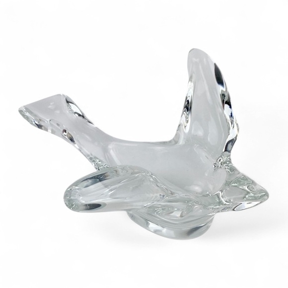 Other - Princess House French Crystal Glass Soaring Bird Dove Candy-Nut Dish​